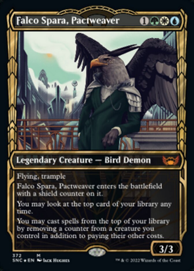 Falco Spara, Pactweaver (Showcase Golden Age Gilded Foil) [Streets of New Capenna] | Good Games Cannington