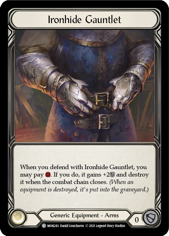 Ironhide Gauntlet [MON243] 1st Edition Normal | Good Games Cannington