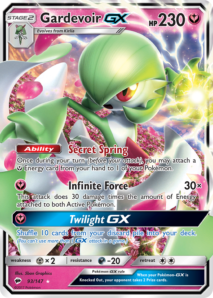 Gardevoir GX (93/147) [Sun & Moon: Burning Shadows] | Good Games Cannington