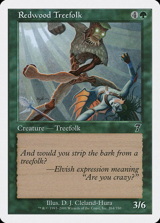 Redwood Treefolk [Seventh Edition] | Good Games Cannington