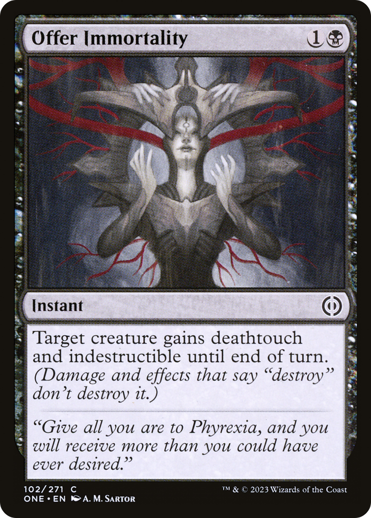 Offer Immortality [Phyrexia: All Will Be One] | Good Games Cannington
