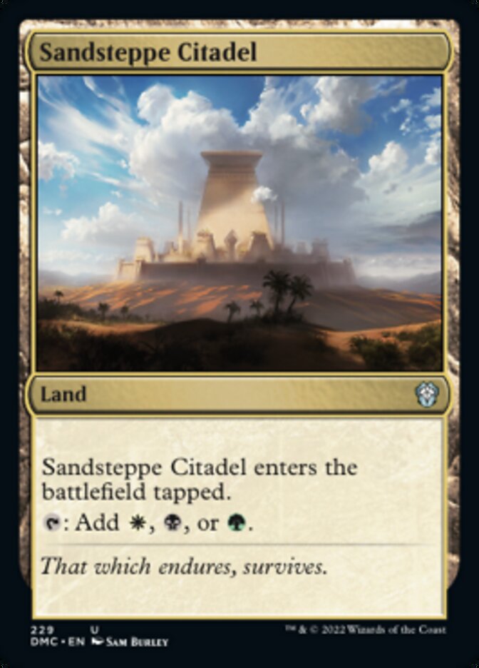 Sandsteppe Citadel [Dominaria United Commander] | Good Games Cannington