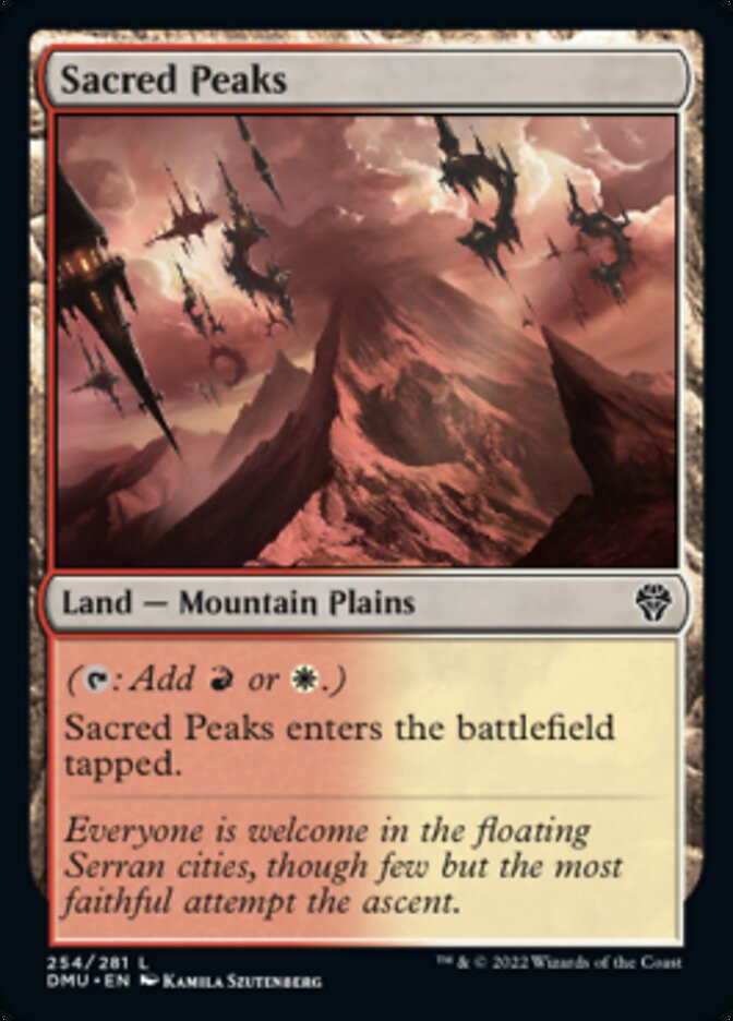 Sacred Peaks [Dominaria United] | Good Games Cannington
