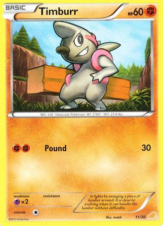 Timburr (11/30) [Black & White: Trainer Kit - Excadrill] | Good Games Cannington