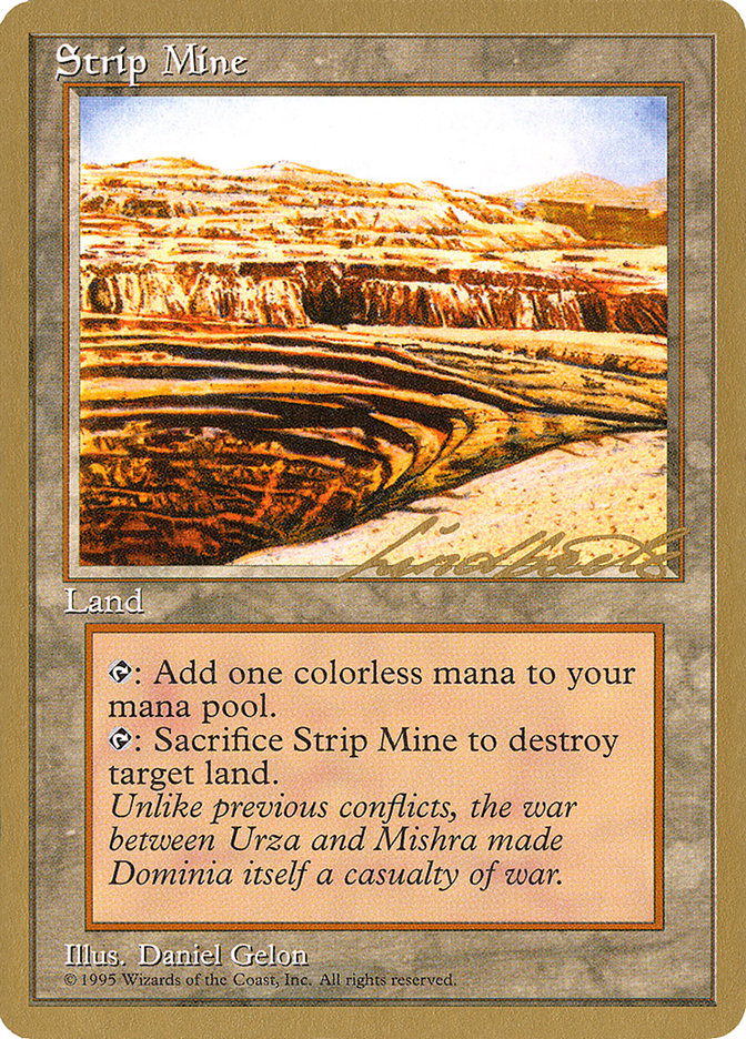 Strip Mine (Leon Lindback) [Pro Tour Collector Set] | Good Games Cannington
