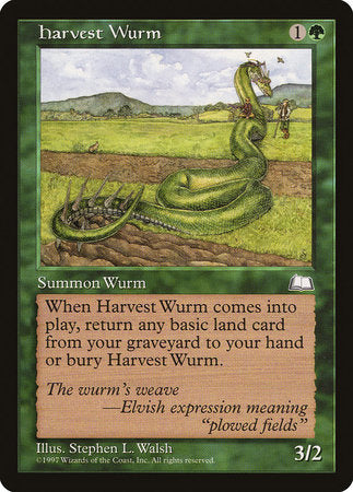 Harvest Wurm [Weatherlight] | Good Games Cannington