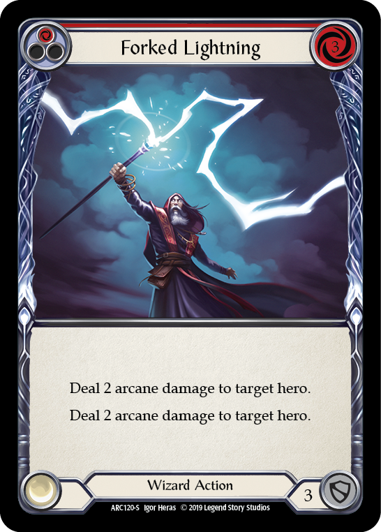 Forked Lightning [ARC120-S] 1st Edition Rainbow Foil | Good Games Cannington