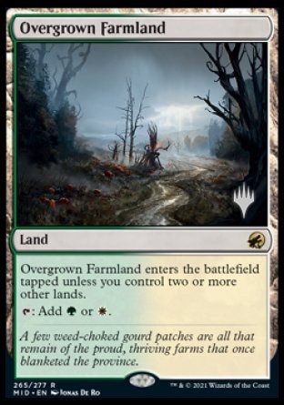 Overgrown Farmland (Promo Pack) [Innistrad: Midnight Hunt Promos] | Good Games Cannington