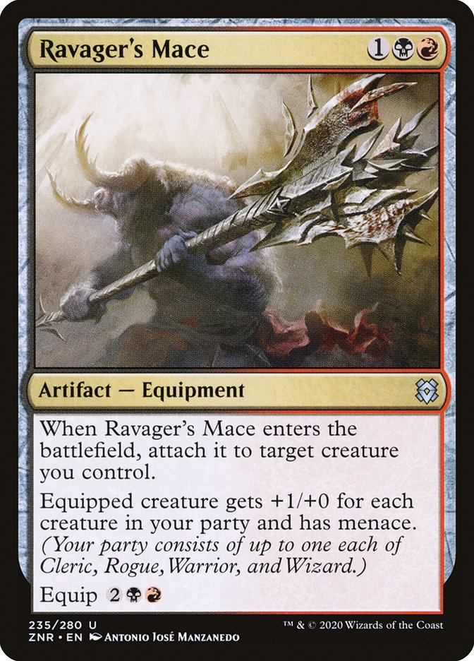 Ravager's Mace [Zendikar Rising] | Good Games Cannington