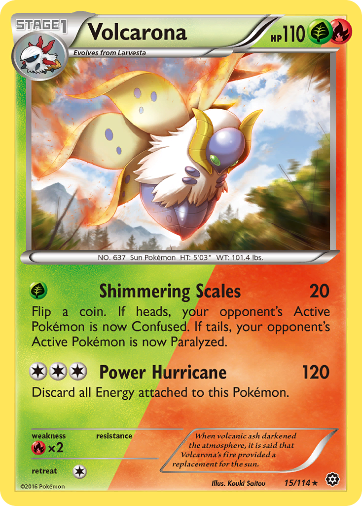 Volcarona (15/114) [XY: Steam Siege] | Good Games Cannington