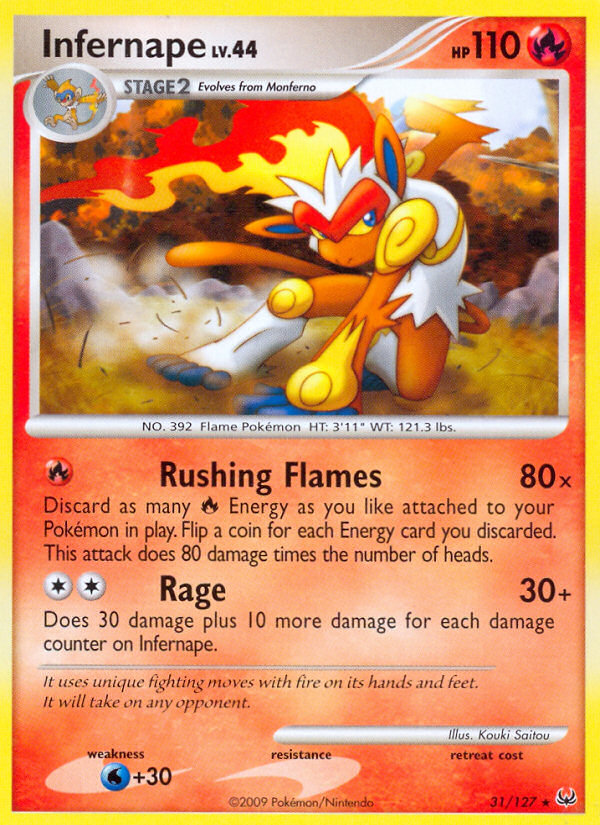 Infernape (31/127) [Platinum: Base Set] | Good Games Cannington