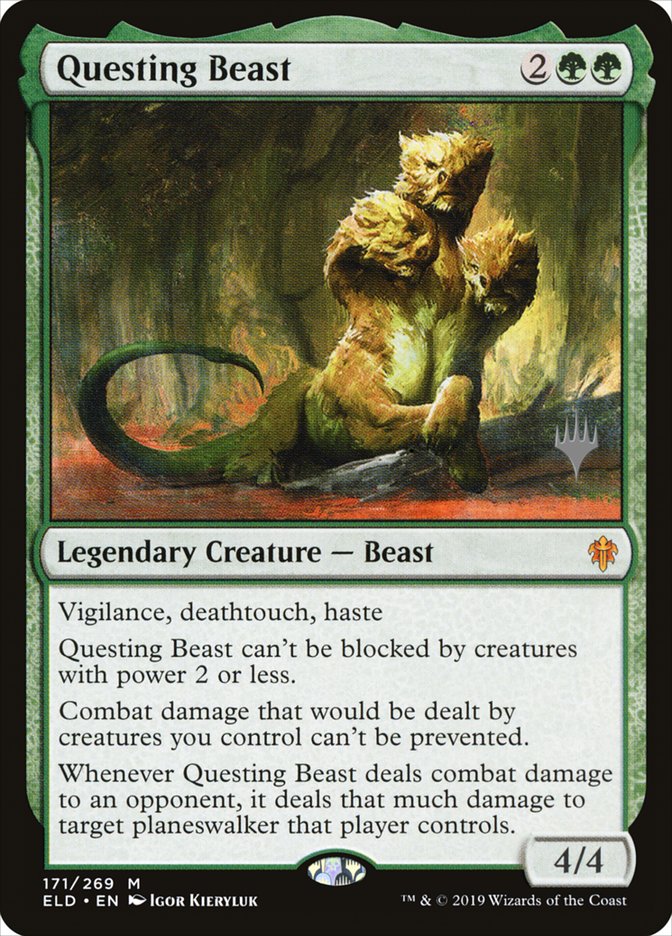 Questing Beast (Promo Pack) [Throne of Eldraine Promos] | Good Games Cannington