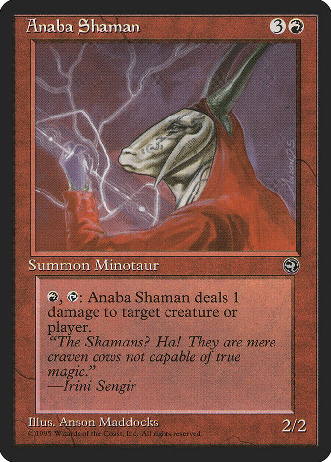 Anaba Shaman (Irini Sengir Flavor Text) [Homelands] | Good Games Cannington