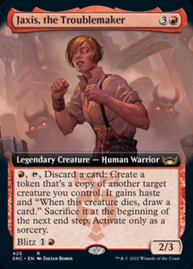 Jaxis, the Troublemaker (Extended Art) [Streets of New Capenna] | Good Games Cannington