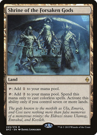 Shrine of the Forsaken Gods [Battle for Zendikar] | Good Games Cannington