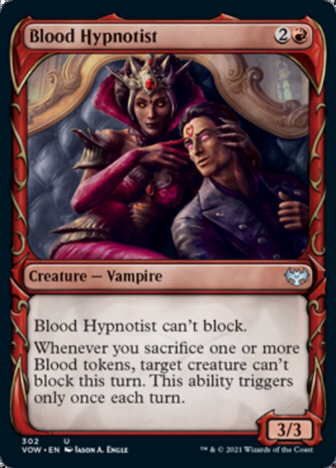 Blood Hypnotist (Showcase Fang Frame) [Innistrad: Crimson Vow] | Good Games Cannington