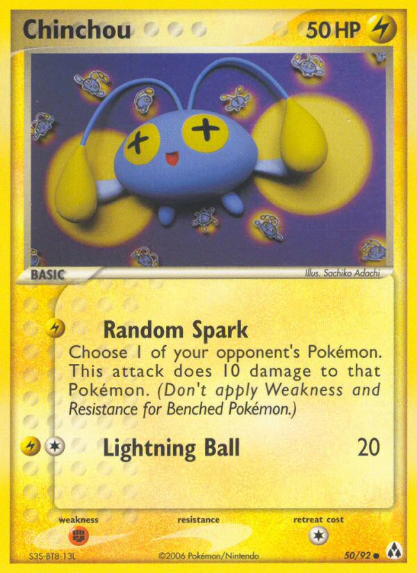 Chinchou (50/92) [EX: Legend Maker] | Good Games Cannington