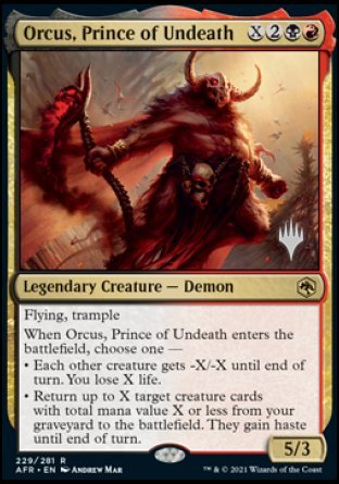 Orcus, Prince of Undeath (Promo Pack) [Dungeons & Dragons: Adventures in the Forgotten Realms Promos] | Good Games Cannington