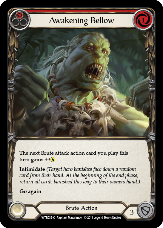 Awakening Bellow (Red) [WTR032-C] Alpha Print Normal | Good Games Cannington