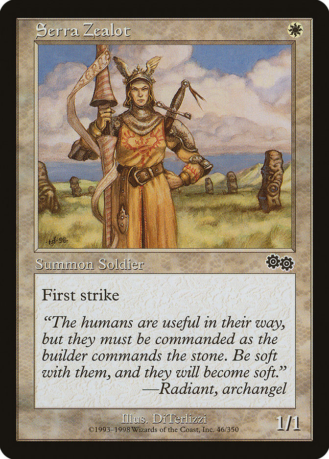 Serra Zealot [Urza's Saga] | Good Games Cannington