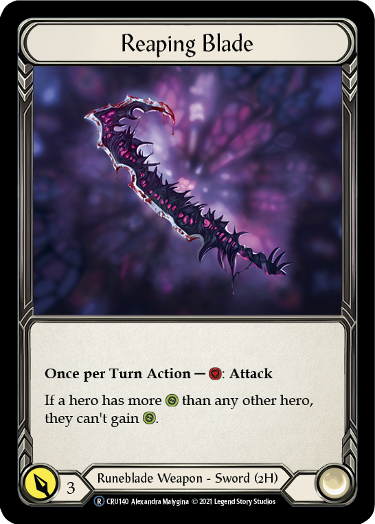 Reaping Blade [U-CRU140-RF] Unlimited Rainbow Foil | Good Games Cannington