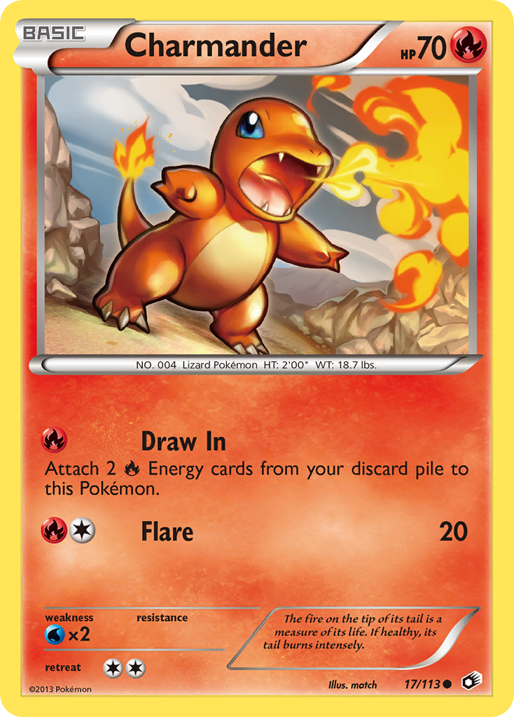 Charmander (17/113) [Black & White: Legendary Treasures] | Good Games Cannington