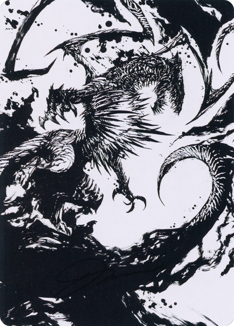 Skithiryx, the Blight Dragon Art Card [March of the Machine Art Series] | Good Games Cannington