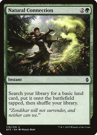 Natural Connection [Battle for Zendikar] | Good Games Cannington