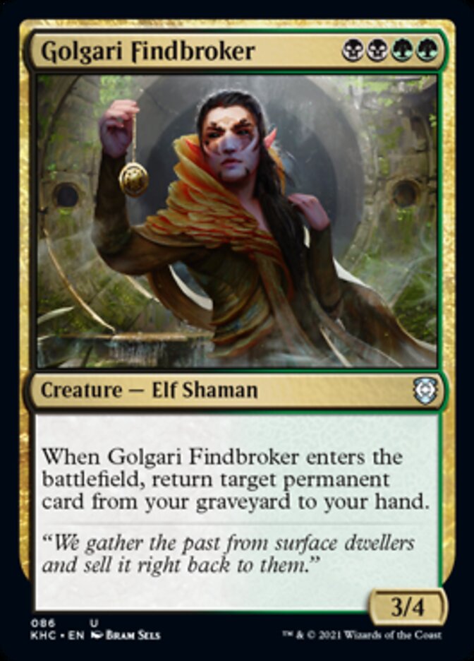 Golgari Findbroker [Kaldheim Commander] | Good Games Cannington