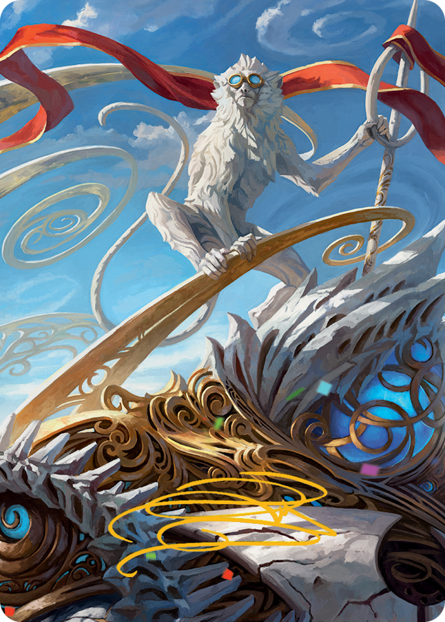 Ragavan, Nimble Pilferer Art Card (Gold-Stamped Signature) [March of the Machine Art Series] | Good Games Cannington