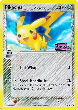 Pikachu (79/110) (Delta Species) (Stamped) [EX: Holon Phantoms] | Good Games Cannington