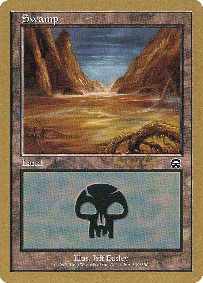 Swamp (tvdl339a) (Tom van de Logt) [World Championship Decks 2001] | Good Games Cannington