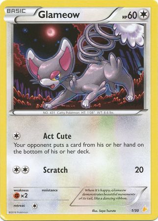 Glameow (1/30) [XY: Trainer Kit 3 - Pikachu Libre] | Good Games Cannington