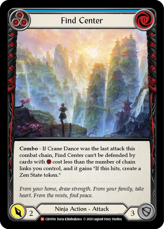 Find Center [CRU054] 1st Edition Normal | Good Games Cannington