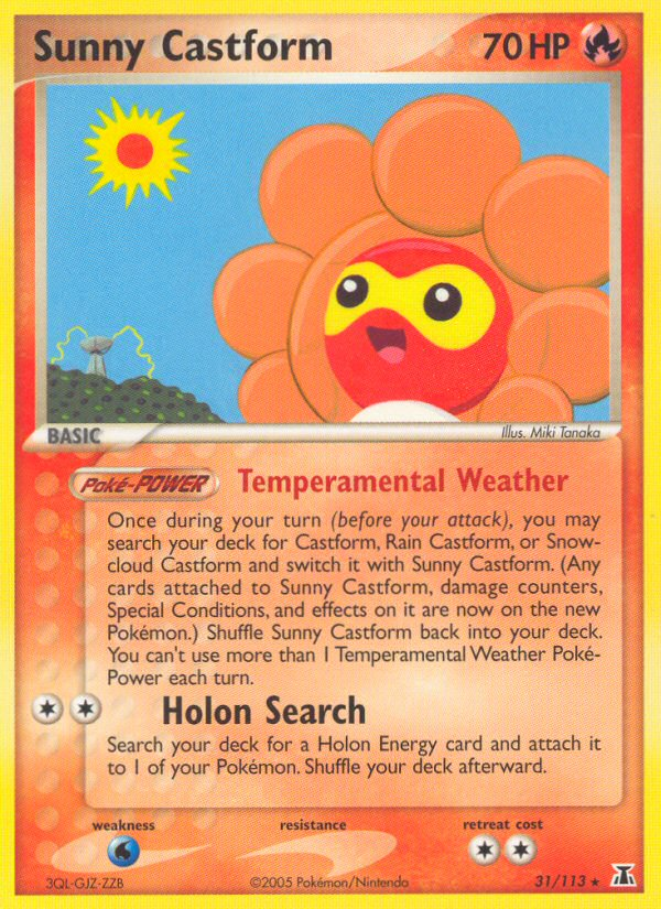 Sunny Castform (31/113) [EX: Delta Species] | Good Games Cannington