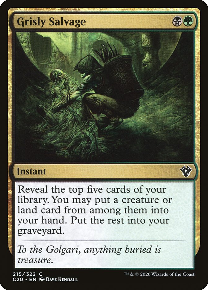Grisly Salvage [Commander 2020] | Good Games Cannington