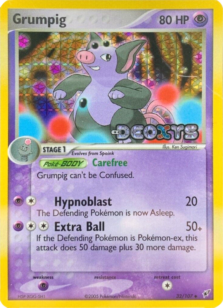 Grumpig (32/107) (Stamped) [EX: Deoxys] | Good Games Cannington