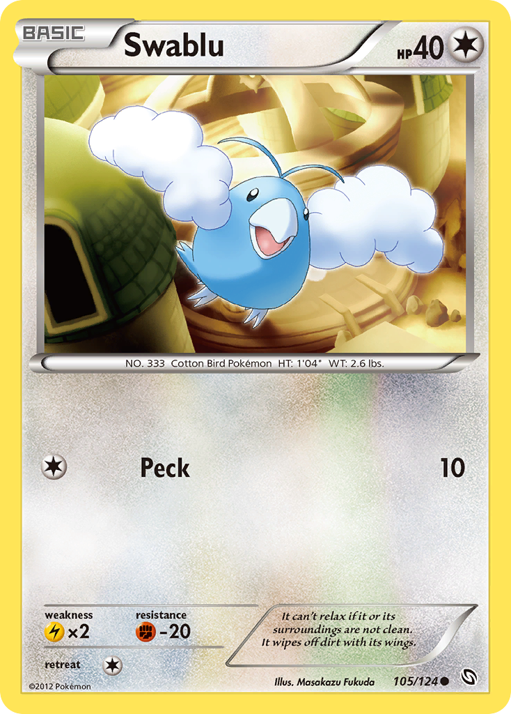 Swablu (105/124) [Black & White: Dragons Exalted] | Good Games Cannington
