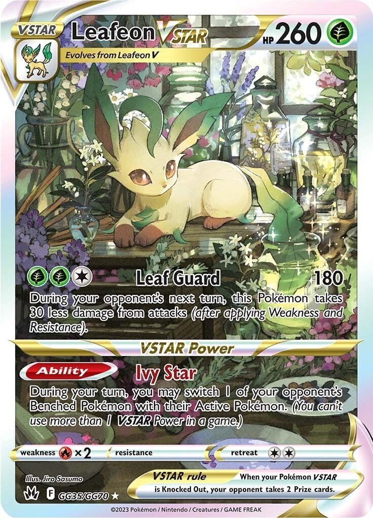 Leafeon VSTAR (GG35/GG70) [Sword & Shield: Crown Zenith] | Good Games Cannington