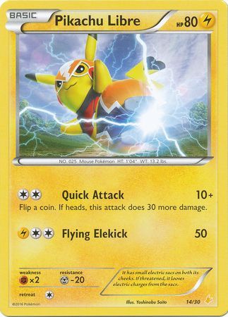 Pikachu Libre (14/30) [XY: Trainer Kit 3 - Pikachu Libre] | Good Games Cannington