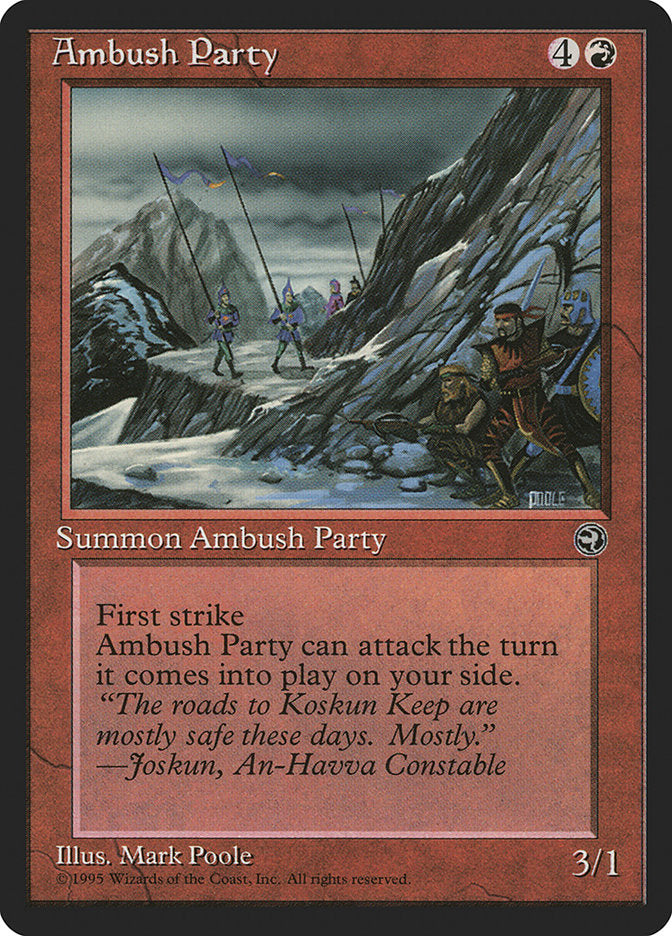Ambush Party (Joskun Flavor Text) [Homelands] | Good Games Cannington