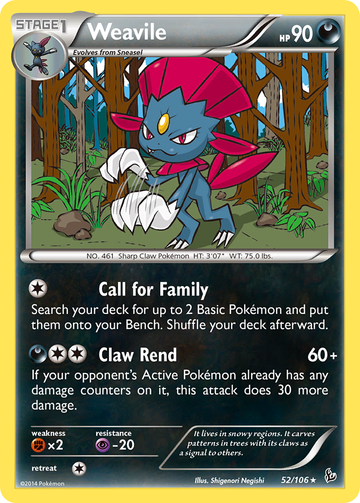 Weavile (52/106) [XY: Flashfire] | Good Games Cannington