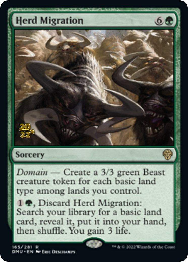 Herd Migration [Dominaria United Prerelease Promos] | Good Games Cannington