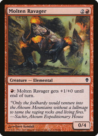 Molten Ravager [Zendikar] | Good Games Cannington