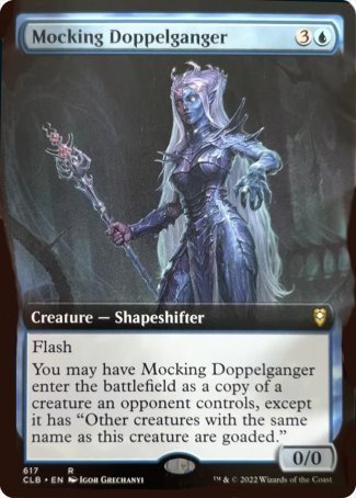 Mocking Doppelganger (Extended Art) [Commander Legends: Battle for Baldur's Gate] | Good Games Cannington
