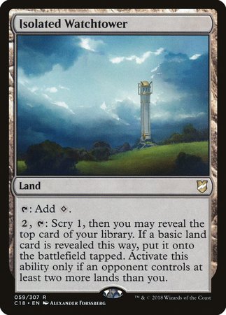 Isolated Watchtower [Commander 2018] | Good Games Cannington