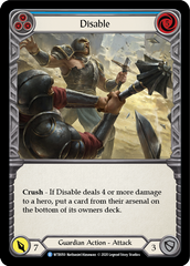 Disable (Blue) [U-WTR050] (Welcome to Rathe Unlimited)  Unlimited Rainbow Foil | Good Games Cannington