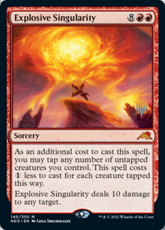 Explosive Singularity (Promo Pack) [Kamigawa: Neon Dynasty Promos] | Good Games Cannington