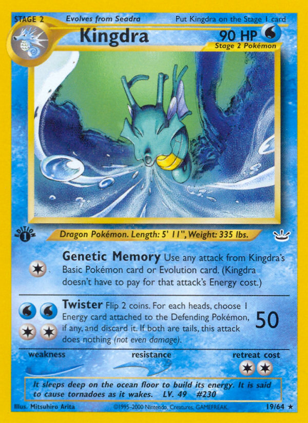 Kingdra (19/64) [Neo Revelation 1st Edition] | Good Games Cannington