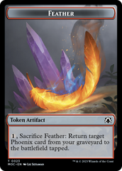 Feather // Servo Double-Sided Token [March of the Machine Commander Tokens] | Good Games Cannington